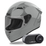 Casque Integrale Airoh Connor Color Cement Grey + Kit Bluetooth Lokui K30