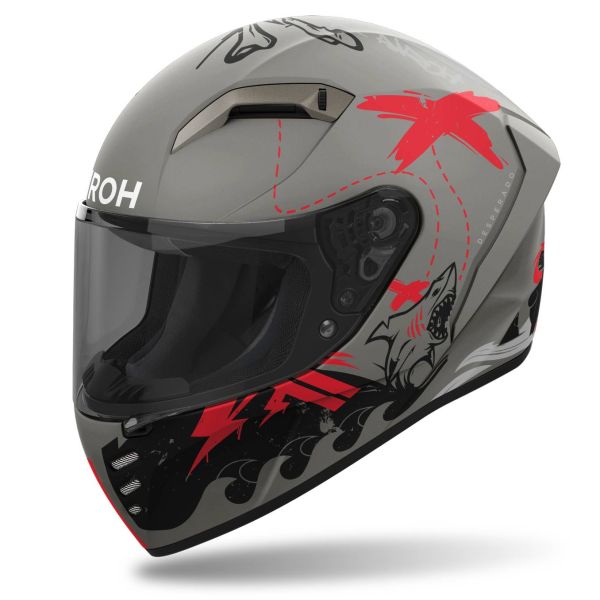 Airoh Connor Desperados Orange Matt + Kit Bluetooth Lokui K30