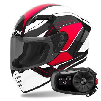 Casque Integrale Airoh Connor Dunk Red + Kit Bluetooth 5S Solo Casque Integrale Airoh Connor Dunk Red + Kit Bluetooth 5S Solo