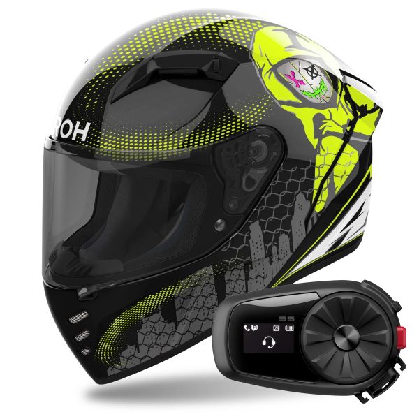 Integrale Airoh Connor Gamer + Kit Bluetooth 5S Solo