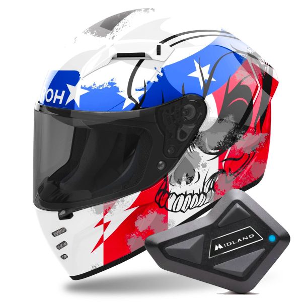 Integrale Airoh Connor Nation + Kit Bluetooth BT Mini