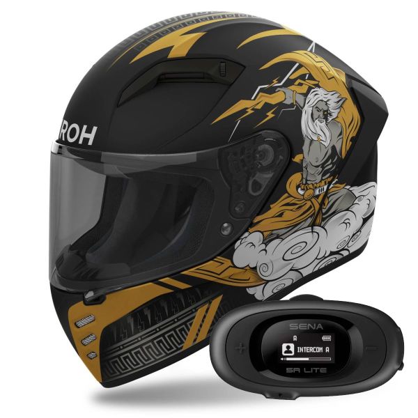 Integrale Airoh Connor Zeus + Kit bluetooth 5R Lite Solo Integrale Airoh Connor Zeus + Kit bluetooth 5R Lite Solo