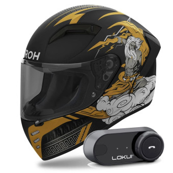 Integrale Airoh Connor Zeus + Kit Bluetooth Lokui K30