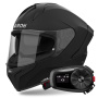 Casque Integrale Airoh Matryx Color Black Matt + Kit Bluetooth 5S Solo