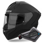 Casque Integrale Airoh Matryx Color Black Matt + Kit Bluetooth BT Mini