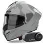 Casque Integrale Airoh Matryx Color Cement Grey + Kit Bluetooth Lokui K30