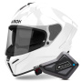 Casque Integrale Airoh Matryx Color White + Kit Bluetooth BT Mini