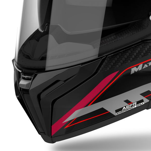 Airoh Matryx Rocket Red Fluo