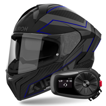 Integrale Airoh Matryx Sentinel Blue Matt + Kit Bluetooth 5S Solo