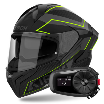 Integrale Airoh Matryx Sentinel Yellow Matt + Kit Bluetooth 5S Solo