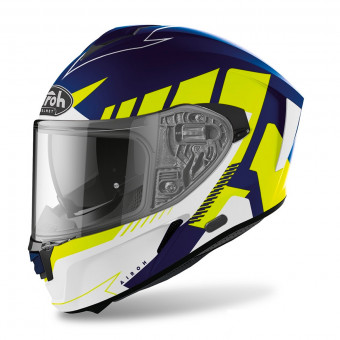 Casque Integrale Airoh Spark Rise Blue Yellow Matt Casque Integrale Airoh Spark Rise Blue Yellow Matt