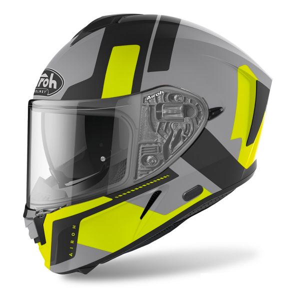 Casco Moto Airoh Spark Shogun Yellow Matt in Stock | iCasque.it