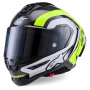 Casque Integrale Alpinestars Supertech R10 Arius Black Silver Yellow Fluo Glossy