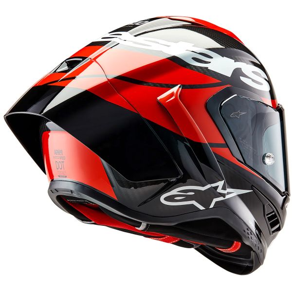 Alpinestars Supertech R10 Element Black Carbon Bright Red White