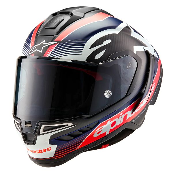 Integrale Alpinestars Supertech R10 Team Black Carbon Red Fluo Blue Matt