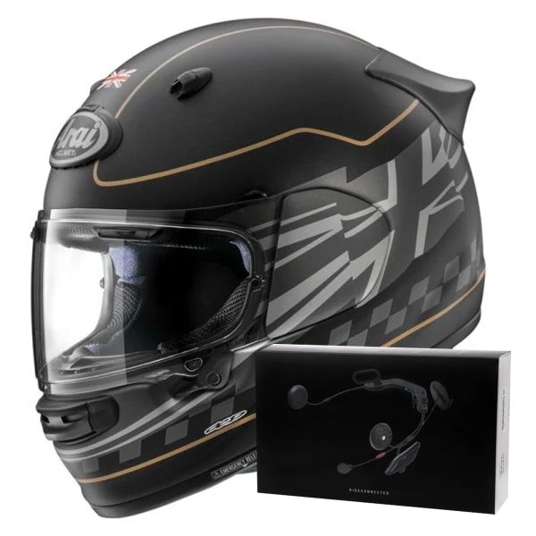 Integrale Arai Quantic Dark Citizen + Kit bluetooth ACS10
