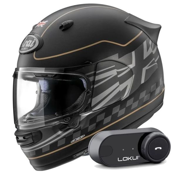 Integrale Arai Quantic Dark Citizen + Kit Bluetooth Lokui K30 Integrale Arai Quantic Dark Citizen + Kit Bluetooth Lokui K30