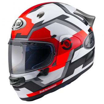 Arai Quantic Face Red + Kit Bluetooth BT Mini