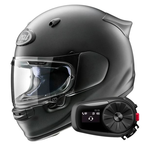 Integrale Arai Quantic Frost Black + Kit Bluetooth 5S Solo Integrale Arai Quantic Frost Black + Kit Bluetooth 5S Solo