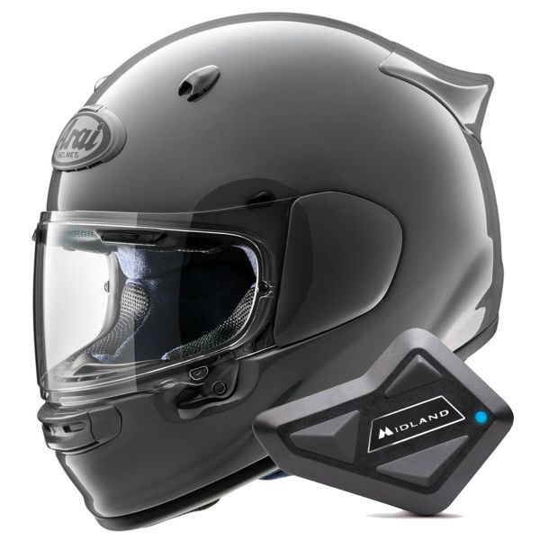Integrale Arai Quantic Modern Grey + Kit Bluetooth BT Mini Integrale Arai Quantic Modern Grey + Kit Bluetooth BT Mini