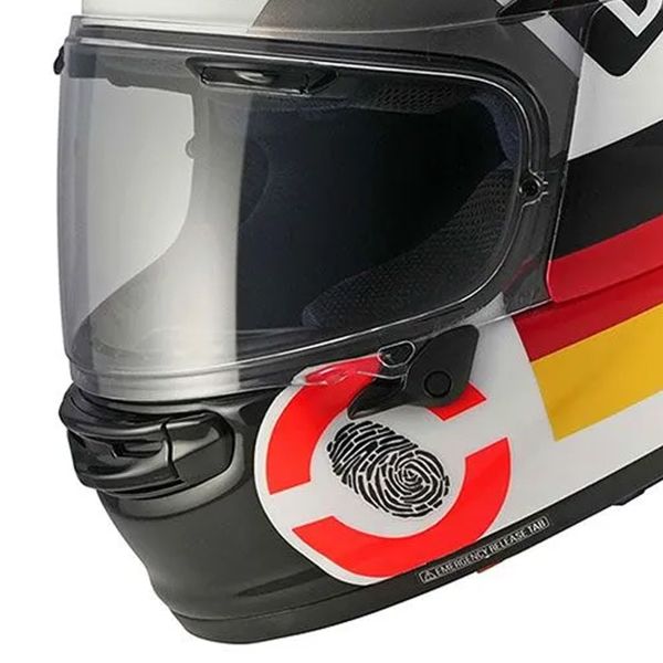Arai Quantic Nation DE Black White Red Yellow