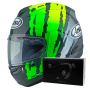Casque Integrale Arai RX-7V Evo Blade Yellow Green Black + Kit bluetooth ACS10