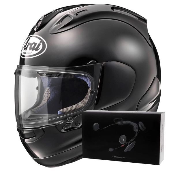 Integrale Arai RX-7V Evo Diamond Black + Kit bluetooth ACS10
