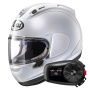 Casque Integrale Arai RX-7V Evo Diamond White + Kit Bluetooth 5S Solo