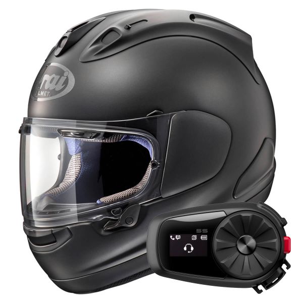 Integrale Arai RX-7V Evo Frost Black + Kit Bluetooth 5S Solo Integrale Arai RX-7V Evo Frost Black + Kit Bluetooth 5S Solo