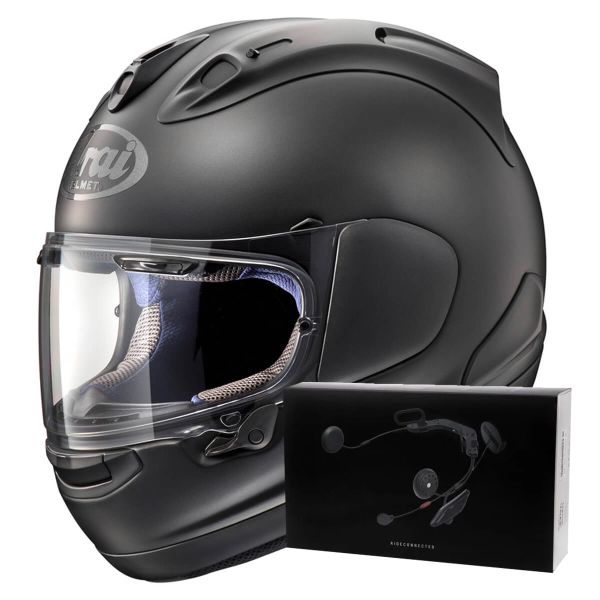 Integrale Arai RX-7V Evo Frost Black + Kit bluetooth ACS10