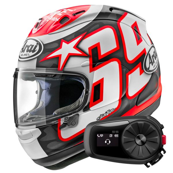 Integrale Arai RX-7V Evo Hayden Reset + Kit Bluetooth 5S Solo
