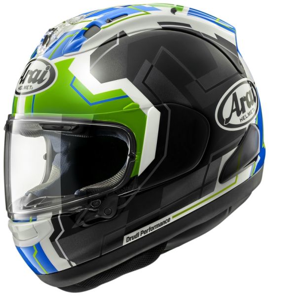 Arai RX-7V Evo JR65 Green + Kit Bluetooth 5S Solo