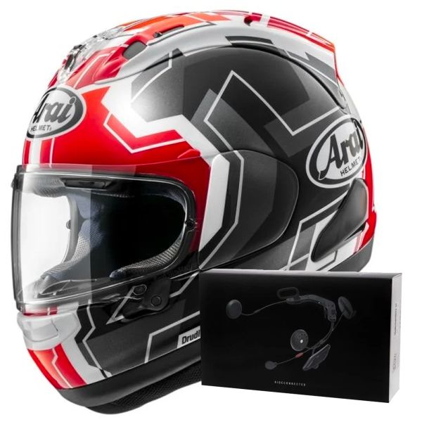 Integrale Arai RX-7V Evo JR65 Red + Kit bluetooth ACS10