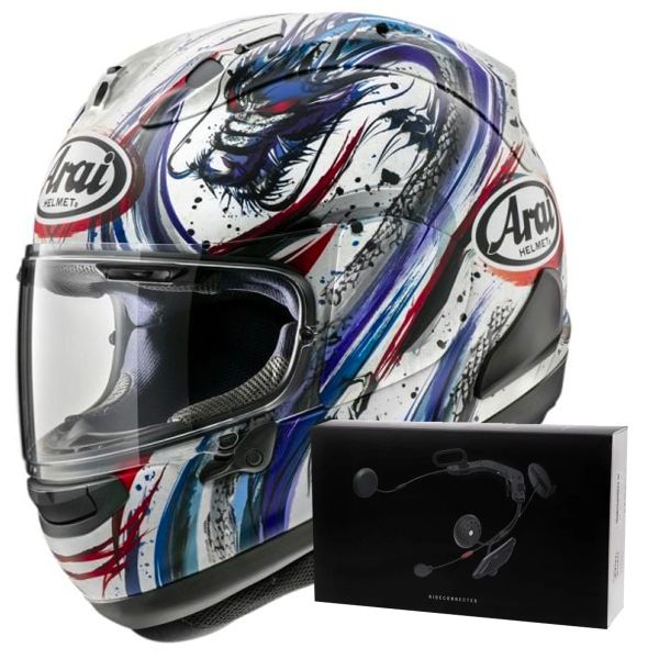 Integrale Arai RX-7V Evo Kiyo Trico Replica + Kit bluetooth ACS10