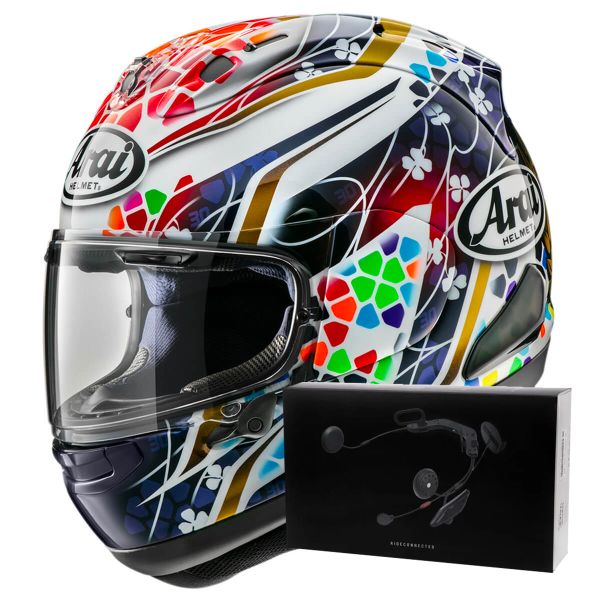 Integrale Arai RX-7V Evo Nakagami GP2 + Kit bluetooth ACS10
