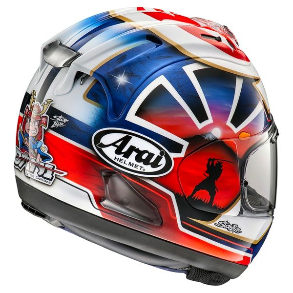 Casco Moto Arai RX-7V Evo Pedrosa Spirit Blue Al Miglior Prezzo | iCasque.it
