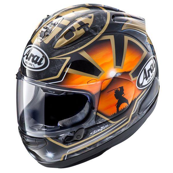 Arai RX-7V Evo Pedrosa Spirit Gold + Kit Bluetooth 5S Solo