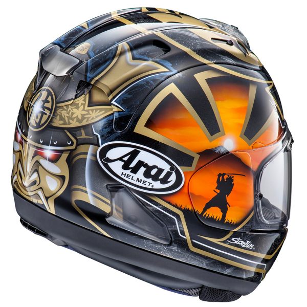 Arai RX-7V Evo Pedrosa Spirit Gold + Kit Bluetooth 5S Solo
