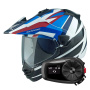 Casque Integrale Arai Tour-X5 Africa Twin Blue White Black + Kit Bluetooth 5S Solo