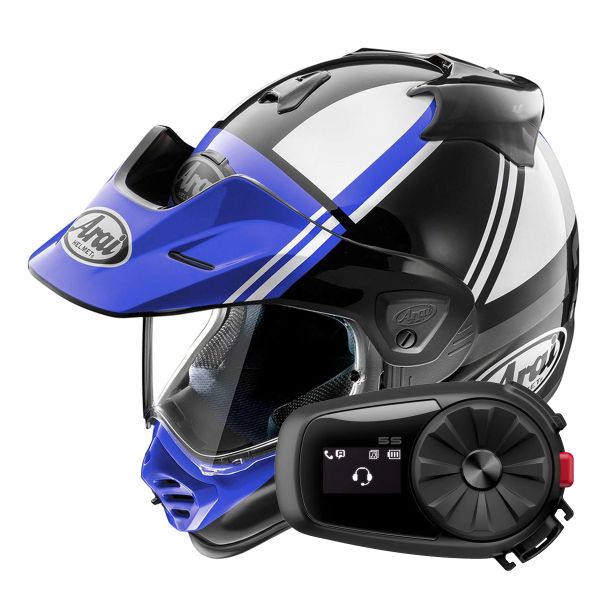 Integrale Arai Tour-X5 Cosmic Blue White Black + Kit Bluetooth 5S Solo Integrale Arai Tour-X5 Cosmic Blue White Black + Kit Bluetooth 5S Solo