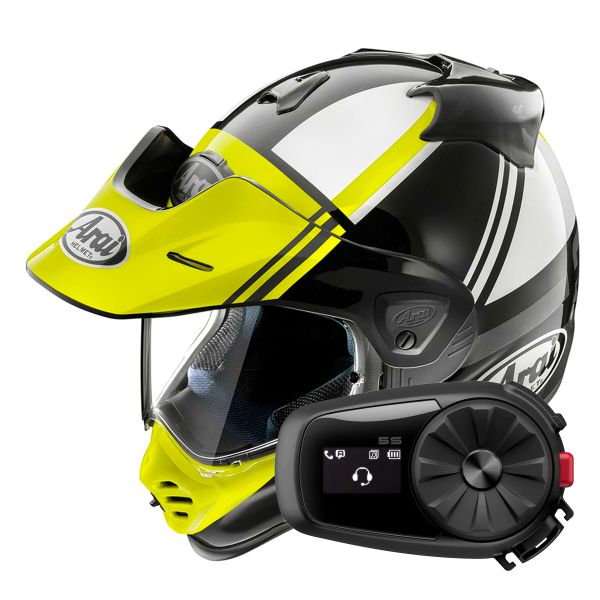 Integrale Arai Tour-X5 Cosmic Neon Yellow White Black + Kit Bluetooth 5S Solo Integrale Arai Tour-X5 Cosmic Neon Yellow White Black + Kit Bluetooth 5S Solo