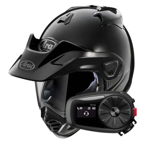 Integrale Arai Tour-X5 Diamond Black + Kit Bluetooth 5S Solo Integrale Arai Tour-X5 Diamond Black + Kit Bluetooth 5S Solo