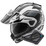 Casque Integrale Arai Tour-X5 Discovery White Grey Black + Kit Bluetooth BT Mini