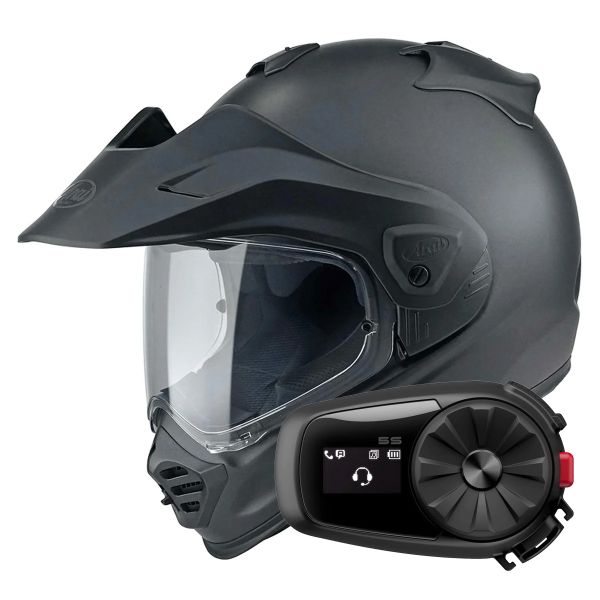 Integrale Arai Tour-X5 Frost Black + Kit Bluetooth 5S Solo Integrale Arai Tour-X5 Frost Black + Kit Bluetooth 5S Solo