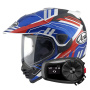 Casque Integrale Arai Tour-X5 Trail Blue White Red + Kit Bluetooth 5S Solo