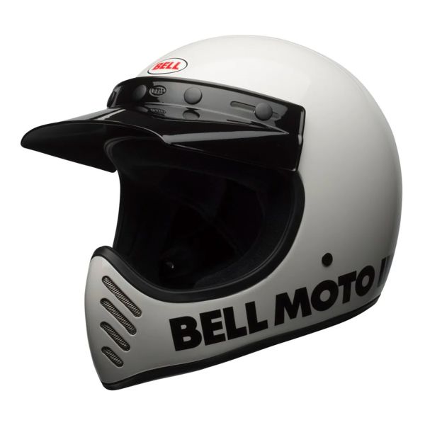 Integrale Bell Moto-3 Classic Gloss White Integrale Bell Moto-3 Classic Gloss White