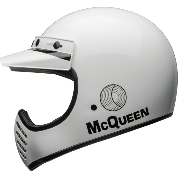 Bell Moto-3 Steve Mcqueen Stripes White Black
