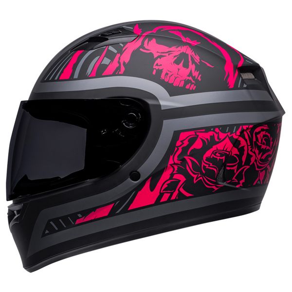 Bell Qualifier Rebel Matt Black Pink