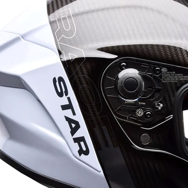 Bell Racestar Dlx Flex Strike Silver White