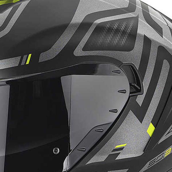 Givi 50.3 Quasar Matt Black Titanium Yellow